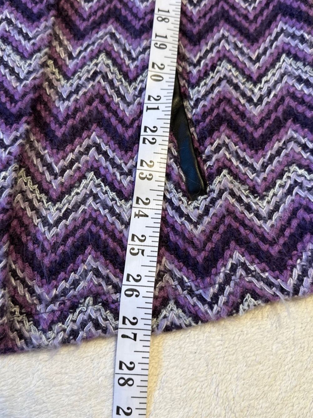 Vintage Missoni Purple Zigzag Knit Vest Small Chevron Raschel Eclectic 70s - Picture 4 of 5